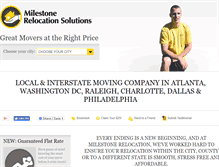 Tablet Screenshot of milestonerelocation.com